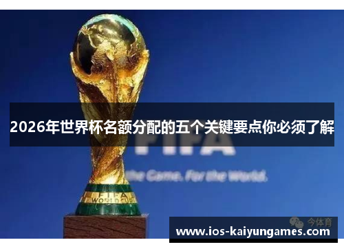 2026年世界杯名额分配的五个关键要点你必须了解